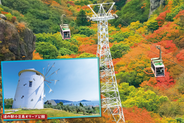 4830 小豆島寒霞渓ロープウェイ船内にてお弁当・お茶付き！