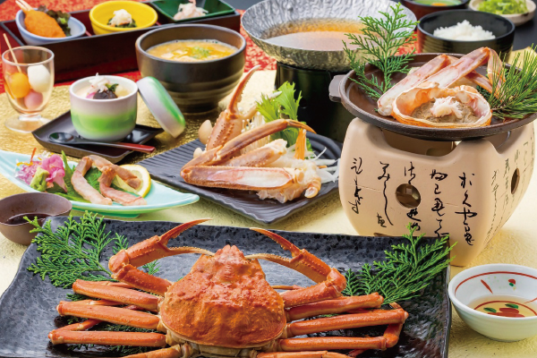 4832 岡山の奥座敷千屋温泉ご入浴 ズワイガニをご堪能　選べる特選お持ち帰り付き！