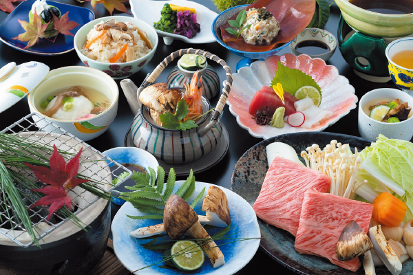 4836 湯の花温泉 渓山閣で食す 秋の松茸会席