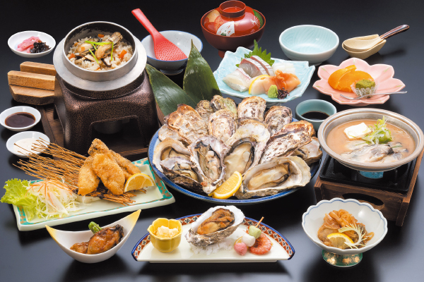 5917殻付き牡蠣食べ放題！旬彩かき会席
