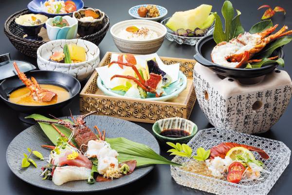 5919豪快！まるごと２尾使用！和歌山産伊勢海老尽くしフルコース