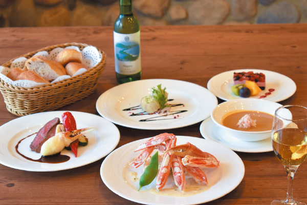 5925シェフの技で彩る創作カニ×フランス料理と天橋立