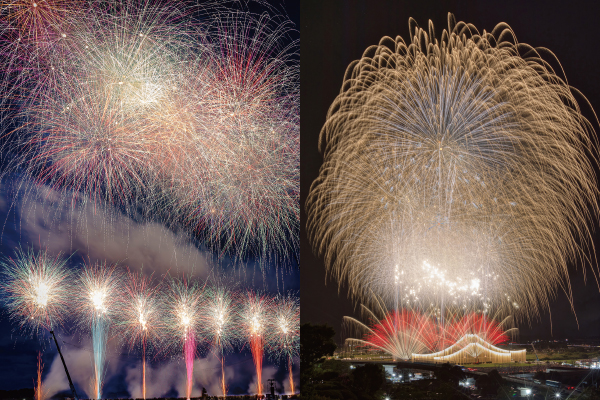 2869間近で打ち上がる大迫力の花火！イス席から観賞！全国花火名人選抜競技大会ふくろい遠州の花火