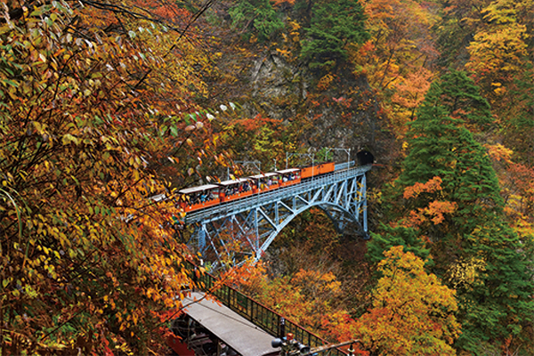 3954黒部峡谷鉄道トロッコ電車と世界遺産五箇山合掌造り集落