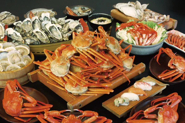 5911冬の味覚　美方のブランド香住ガニを食べ尽くす！6種の海鮮食べ飲み放題60分！