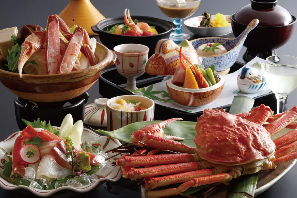 5913冬の贅沢！世界屈指のラドン泉 ～美肌の湯～三朝温泉で選べる かに会席