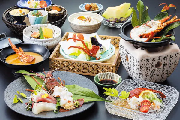 5919豪快!まるごと2尾使用!和歌山産伊勢海老尽くしフルコース