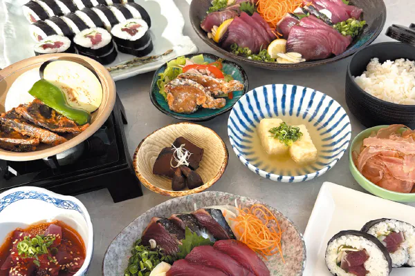 5924本場高知の鰹藁焼き体験と鰹尽くし料理