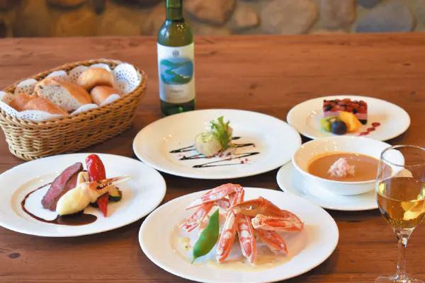 5925シェフの技で彩る創作カニ×フランス料理と天橋立