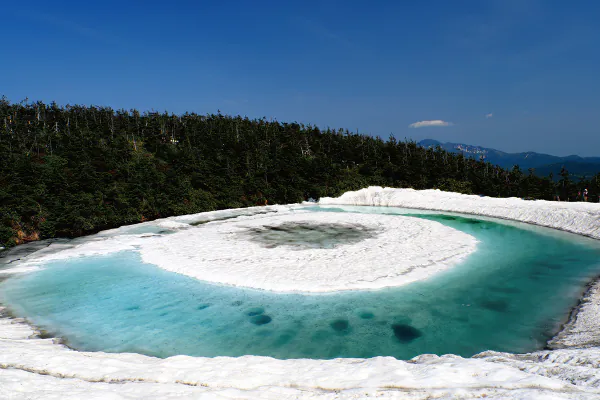 1880八幡平ドラゴンアイと名物！総ヒバ造りの大浴場「ヒバ千人風呂」酸ヶ湯温泉旅館