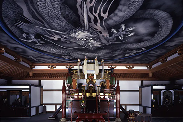 3937世界遺産 天龍寺 小川総長に教わる雲龍図と「篩月」でいただく精進料理